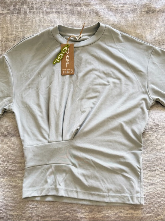 OGL Tops - NWT! OGL Light Sage Grey Crewneck Top, Size S